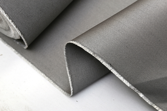 Grey Silicone Reinforced Fiberglass Fabric-Rauch-und -feuer-Vorhangstoffe