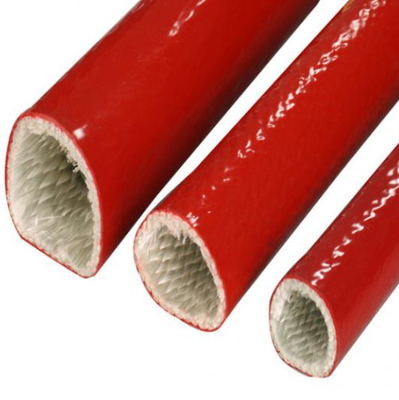 Weiche elastische silikonumhüllte Fiberglas-Isolierungs-Sleeving hohe Temperatur