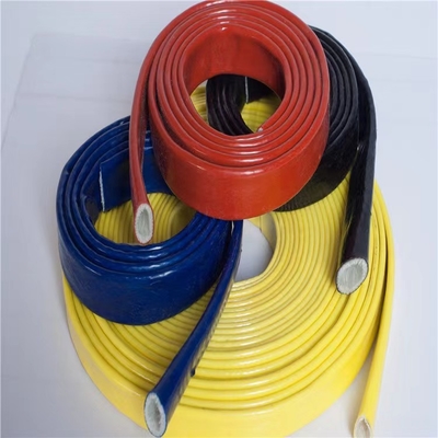 Feuer-Ärmel hitzebeständiges der Silikonkautschuk-Fiberglas-Sleeving hohen Temperatur