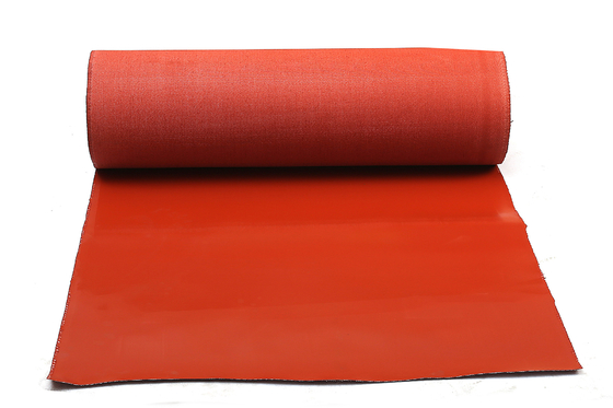 Nicht brennbarer silikonumhüllter Fiberglas-Stoff rot