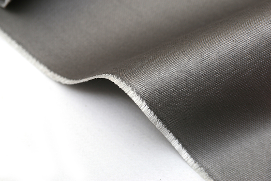 Grey Silicone Reinforced Fiberglass Fabric-Rauch-und -feuer-Vorhangstoffe