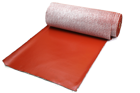 3.0mm texturierten feuerfester Fiberglas-Stoff-rote Silikon-Beschichtung