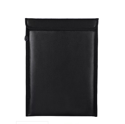 Silberne Grey Inside Fiberglass Fabric Fireproof-Dokumenten-Tasche tragbar