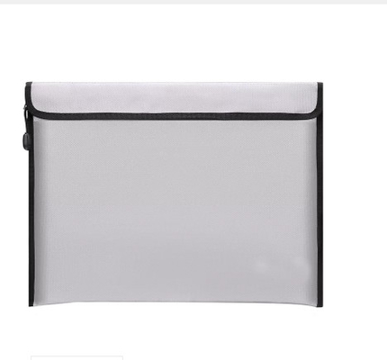 Große silberne feuerfeste Datei-Taschen-feuerfeste Dokumenten-Beutel 13.4x9.8in wasserdicht