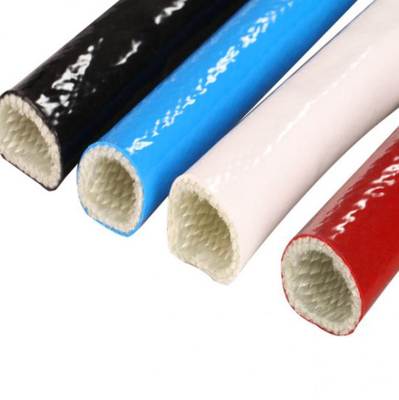Rotes Silikonkautschuk-Fiberglas-Sleeving Schlauch und Kabel der hohen Temperatur