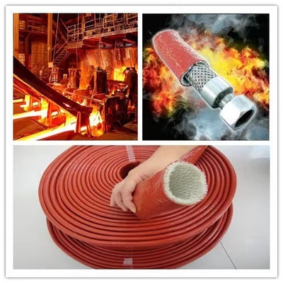 Bremsleistungen flochten das Silikonkautschuk-Fiberglas, das mit Silikon-Harz Sleeving ist