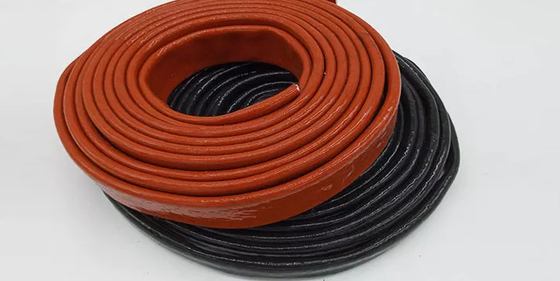 Silikonkautschuk beschichtete Fiberglas-Kabelmuffen-Wärmeschutz-Feuer-Ärmel