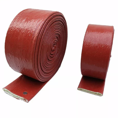 Silikonkautschuk beschichtete Fiberglas-Kabelmuffen-Wärmeschutz-Feuer-Ärmel