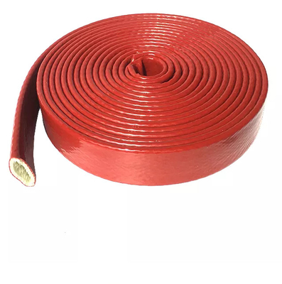 Silikonkautschuk beschichtete e-Grad-Fiberglas-feuerfeste Schlauch-Ärmel-Feuerfestigkeit