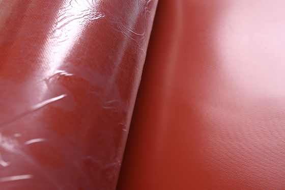 Silikonumhüllter Fiberglas-Stoff der hohen Temperatur für Feuer-Vorhang und flexibles Gelenk