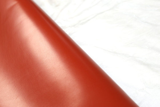 Roter silikonumhüllter Fiberglas-Stoff für Dehnfuge-feuerfeste Gewebe-Rolle